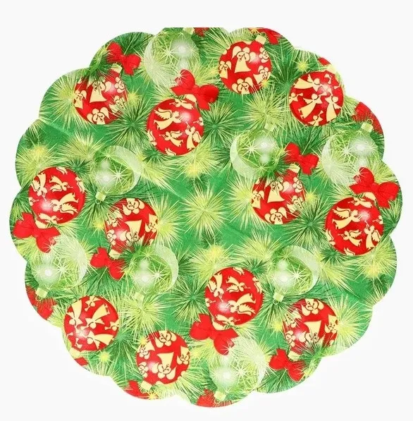 BOUQUET Art rondo салфетки столовые нг украшение на ель 3сл. 32см 12шт